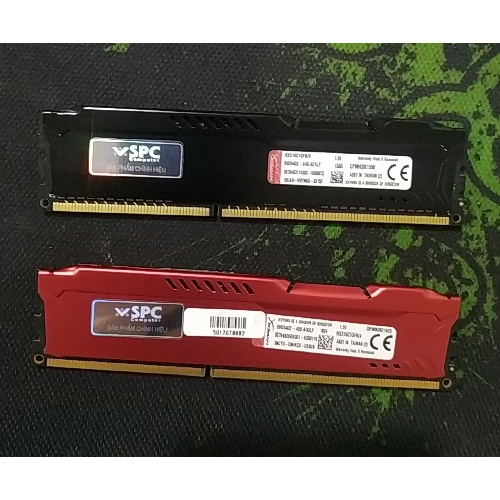 RAM Kingston HyperX Fury Red 4GB DDR3 Bus 1600 tem chính hãng SPC