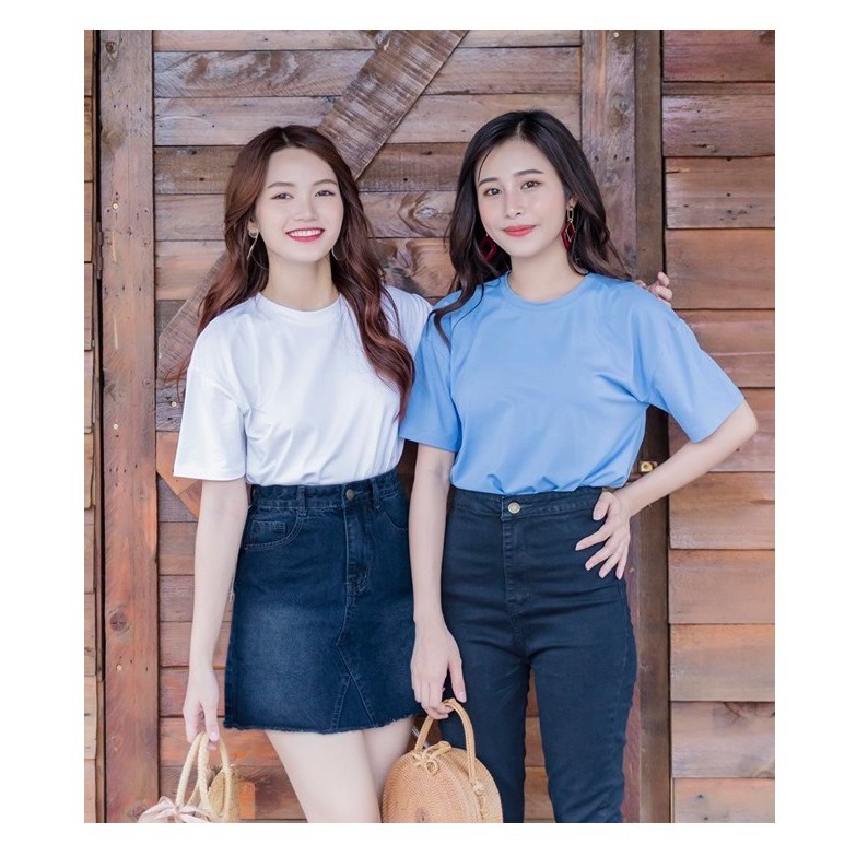 ÁO THUN TRƠN CỔ TRÒN NHIỀU MÀU TAY NGẮN NAM NỮ N8M14