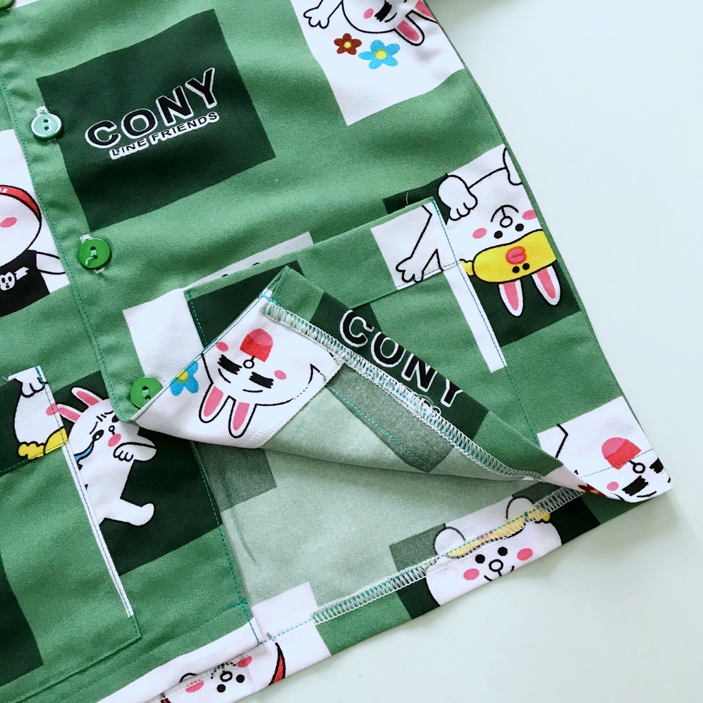 Pijama Cho Bé Kate Thái - Thỏ ngộ nghĩnh 10-45kg