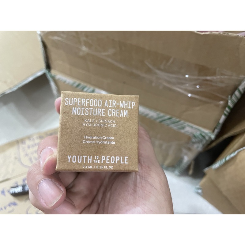 Kem dưỡng YOUTH TO THE PEOPLE chiết xuất KALE + GREEN TEA + SPINACH 7.4ml