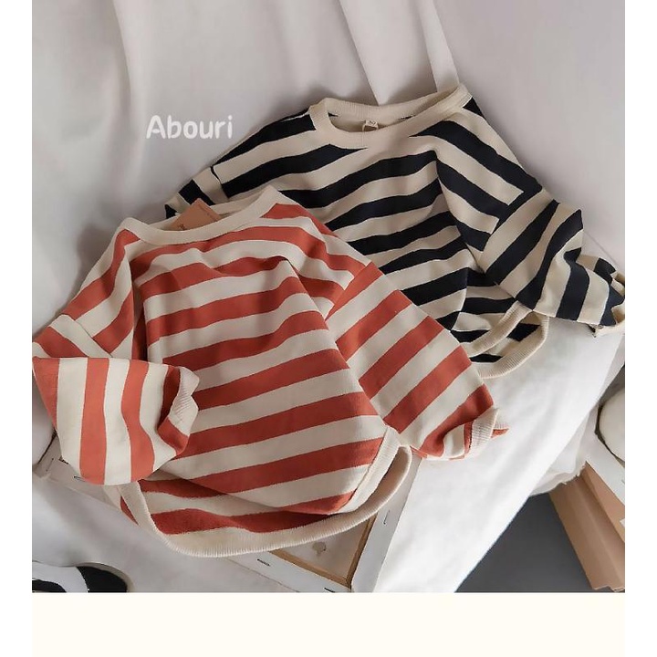 Áo Sweater Một Mảnh Dài Tay Dáng Rộng Kẻ Sọc Phong Cách Phương Tây Thời Trang Xuân Thu 2022 Cho Nam Và Nữ
