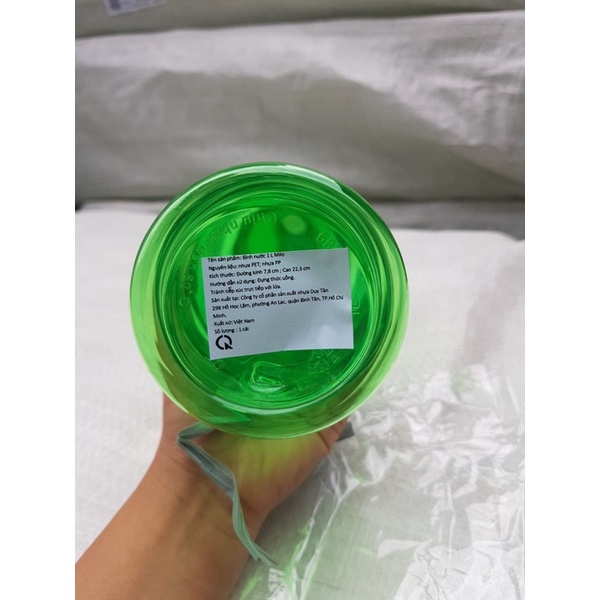 Bình nhựa milo 1lit.