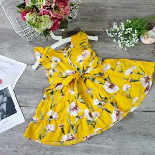 Đầm bé gái cánh tiên thắt nơ siêu xinh 25-45kg