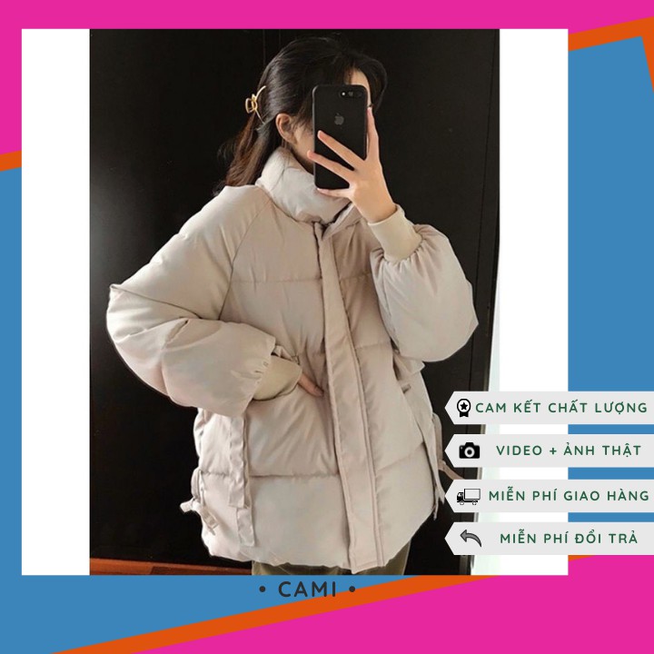 (Có sẵn giao ngay) - HÌNH THẬT+VIDEO - Áo phao đại hàn nữ trẻ trung hàn quốc áo phao béo hàng quảng châu siêu ấm