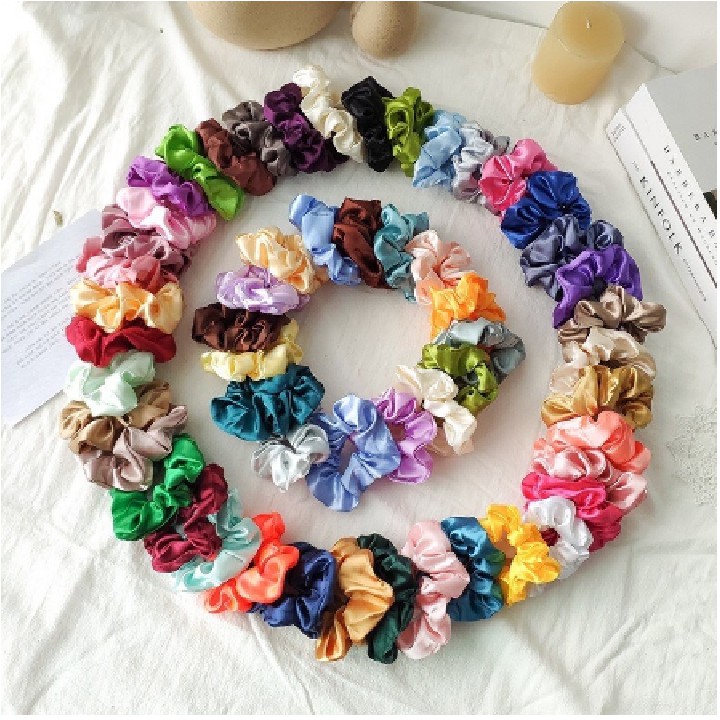 Dây buộc tóc vải scrunchies