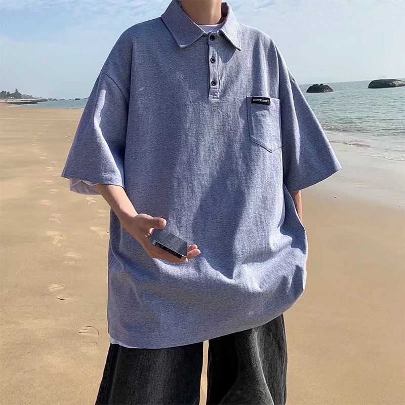 áo polo unisex màu đặc hàn quốc áo phông polo nam from rộng áo thun có cổ nữ thời trang áo polo nam đẹp