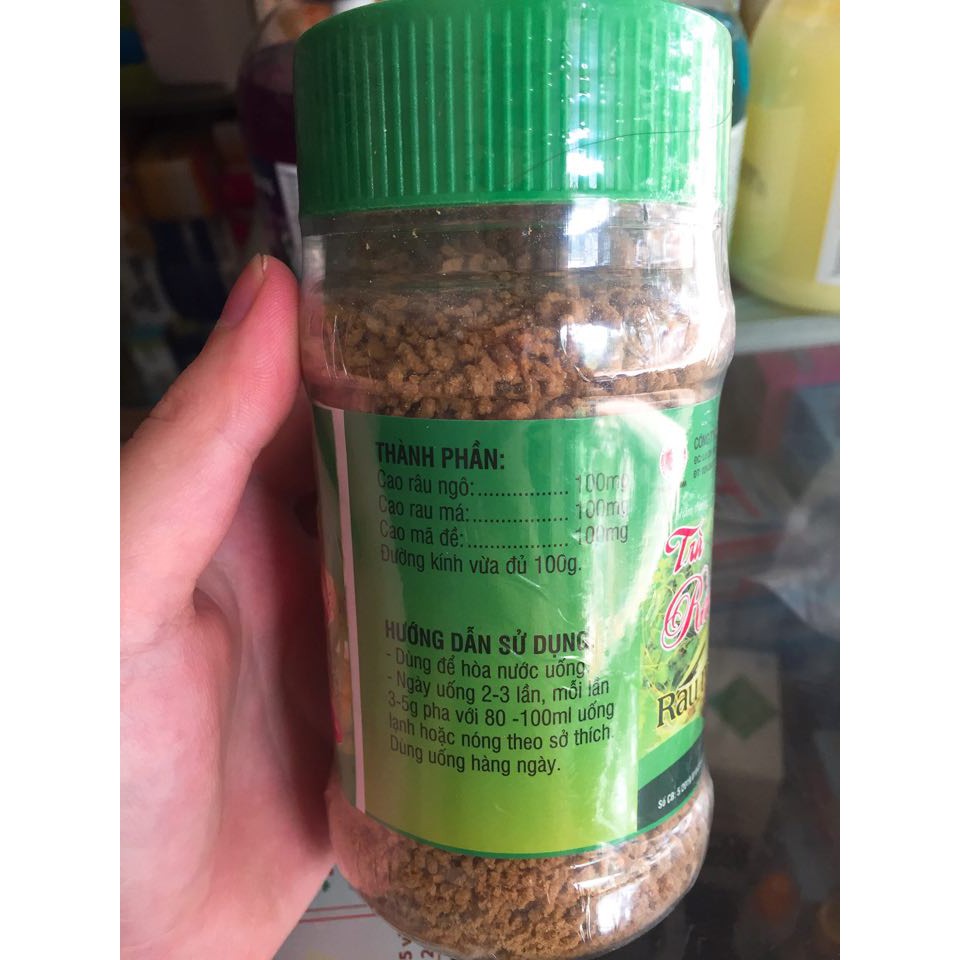 Trà râu ngô-rau má-mã đề giúp thanh nhiệt,lợi tiểu