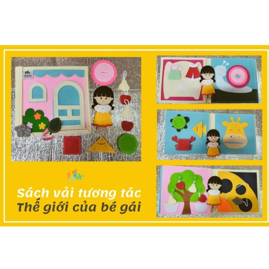 Sách vải tương tác Thế Giới Của Bé Gái