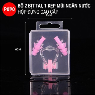 Bịt tai kẹp mũi chống nước EN cao cấp khi bơi SPORTY