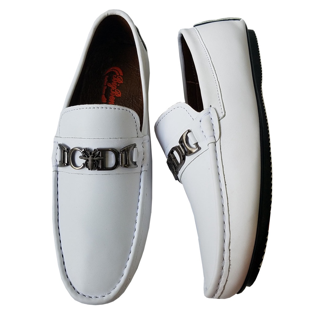 Giày Mọi Nam Da  Bò Thật BIGBEN Cao Cấp GM248