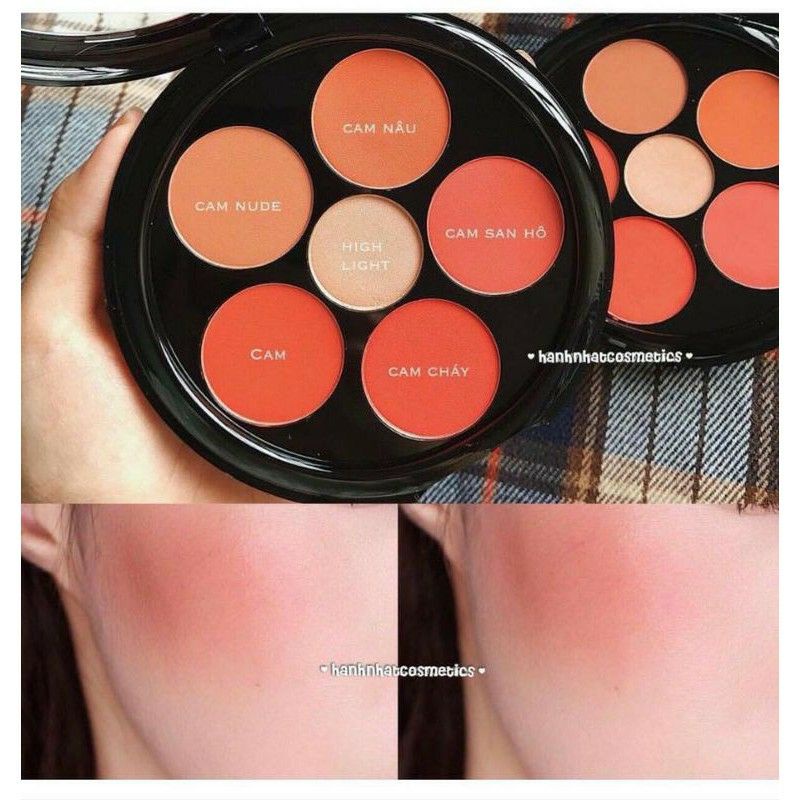 Má Hồng 6 ô ODBO Floral Beauty Blusher & Contour | BigBuy360 - bigbuy360.vn