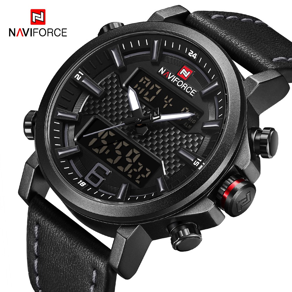 Naviforce Đồng Hồ LED Thể Thao Chống Thấm Nước Sang Trọng Cho Nam