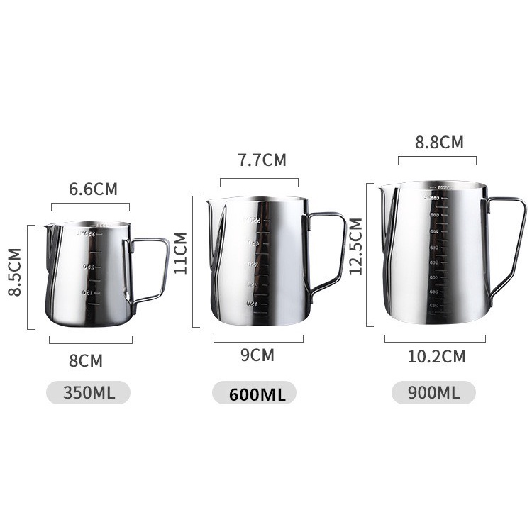 Ca Đánh Sữa Inox #201