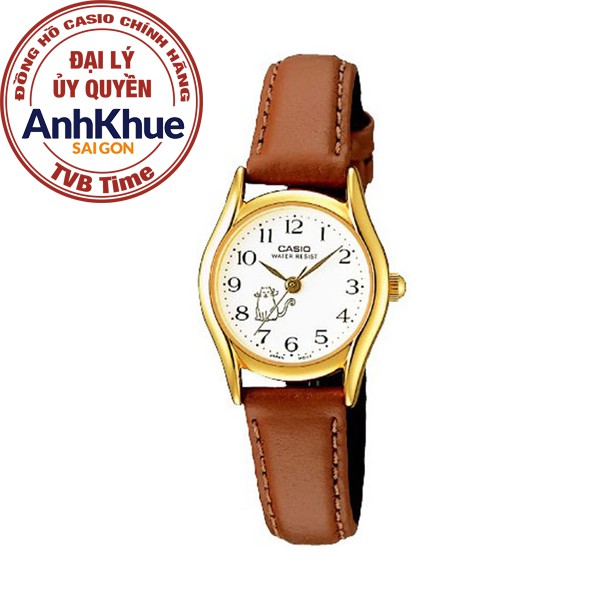 Đồng hồ nữ dây da Casio chính hãng Anh Khuê LTP-1094Q-7B8RDF (23mm)