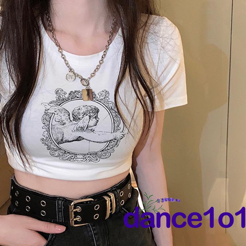 Crop Top Ba Lỗ In Hình Thiên Thần Dễ Thương 1O1