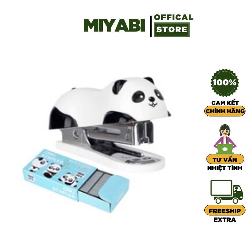 Dập ghim mini Deli kèm đạn ghim #10 – ghim bấm 12 trang/ E0453– màu Trắng cute dành cho học sinh - sinh viên