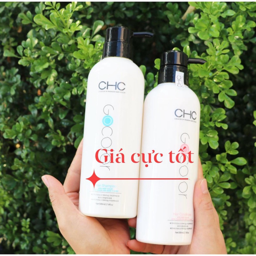 CHC Korea - gội xả kiềm dầu tăng phồng mềm mượt ,