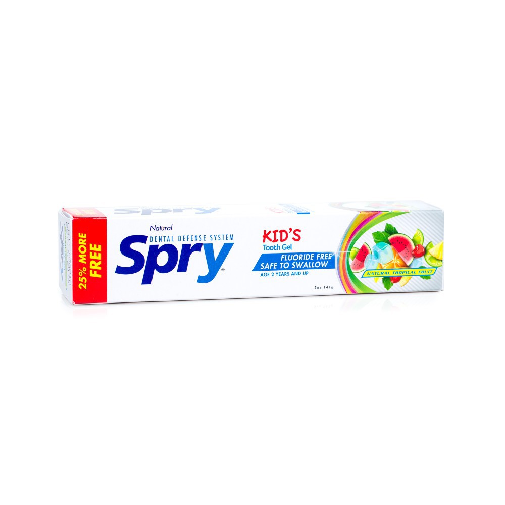 XLEAR SPRY KID's GEL FRUIT 141g - Kem đánh răng trẻ em hương vị trái cây