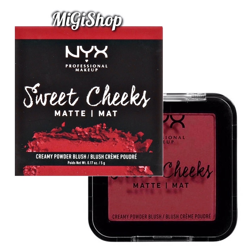 [Hàng Mỹ] Phấn Má Hồng Nyx Sweet Cheeks Matte Creamy Powder Blush 5g