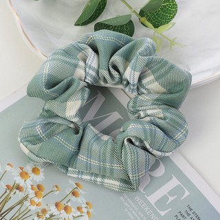 Buộc tóc Scrunchies kẻ tiểu thư