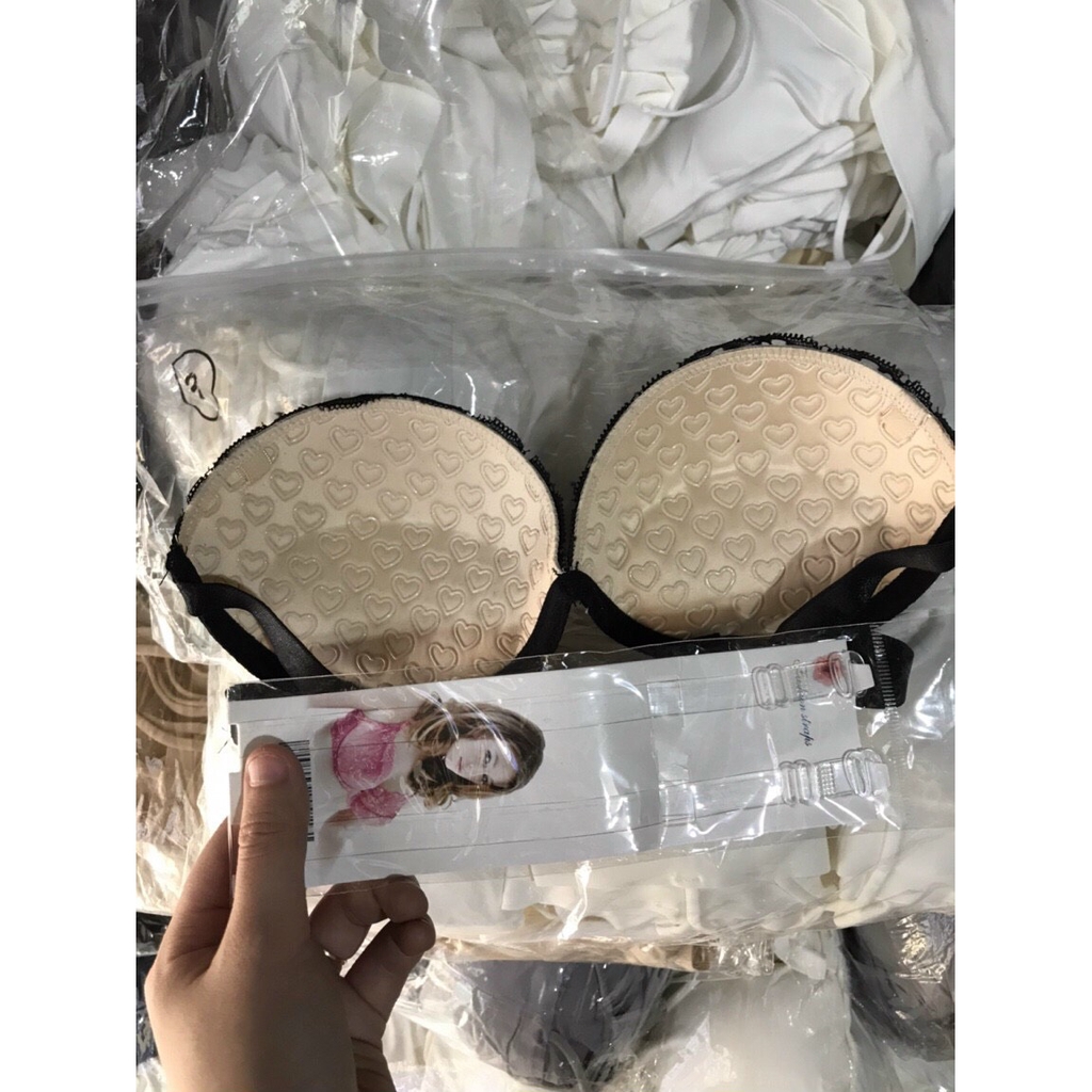 Áo bra cúp ngực ren siêu đẩy dây quai trong cao cấp FREESHIP