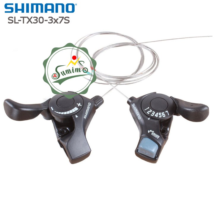 Tay đề xe đạp - Tay bấm xã Shimano SL-TX30-3x7 Speed