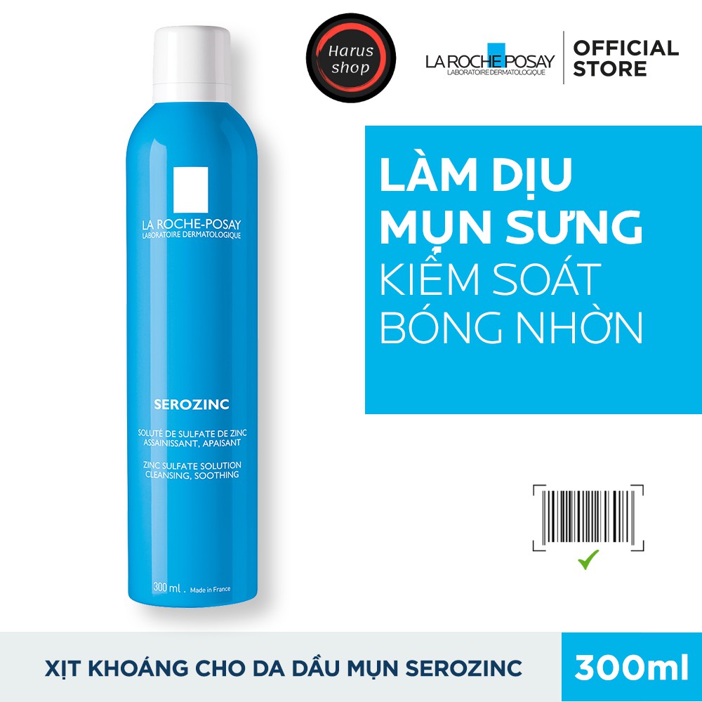 Xịt Khoáng Giúp Làm Sạch & Làm Dịu Da La Roche Posay Serozinc 300ml