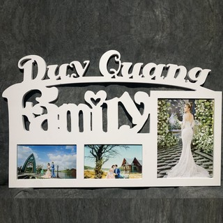 Khung ảnh family khắc chữ tự chọn - miễn phí in ảnh theo yêu cầu