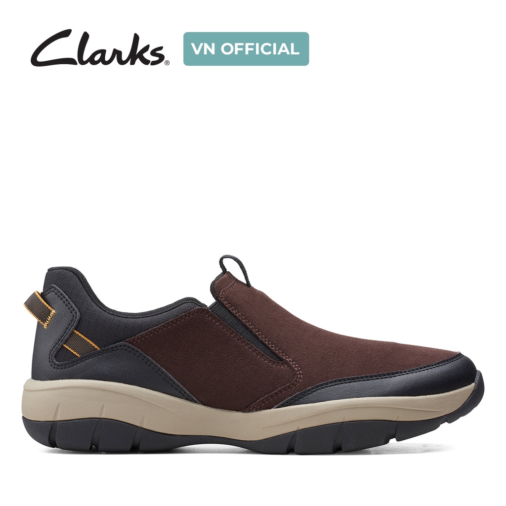 Giày Sục Nam CLARKS Ervin Low Màu Nâu
