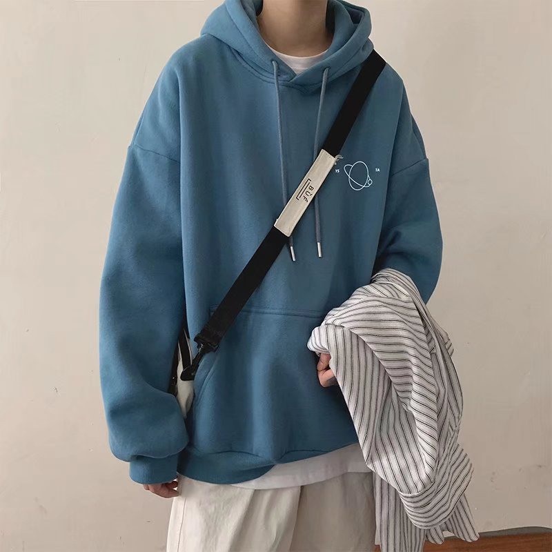 Áo Hoodie Tay Dài In Họa Tiết Hành Tinh Thời Trang Hàn Quốc Size M-XXXL