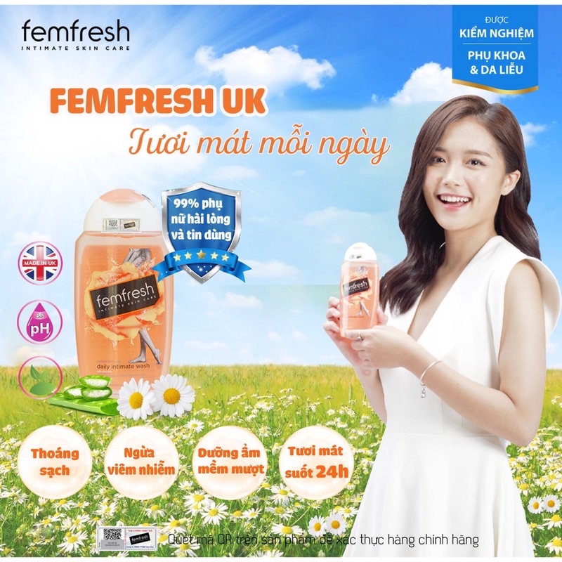 Dung Dịch Vệ Sinh Phụ Nữ Femfresh Daily Intimate Wash 250ml Anh Quốc