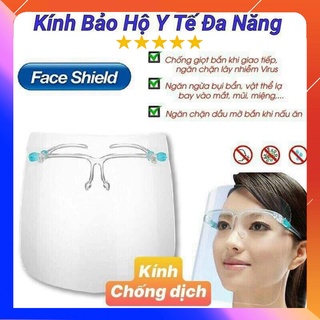 Kính chống giọt bắn face shield [KHÔNG MỜ] tấm chắn giọt bắn chống dịch covid 19 và bảo vệ mắt cho bạn và gia đình