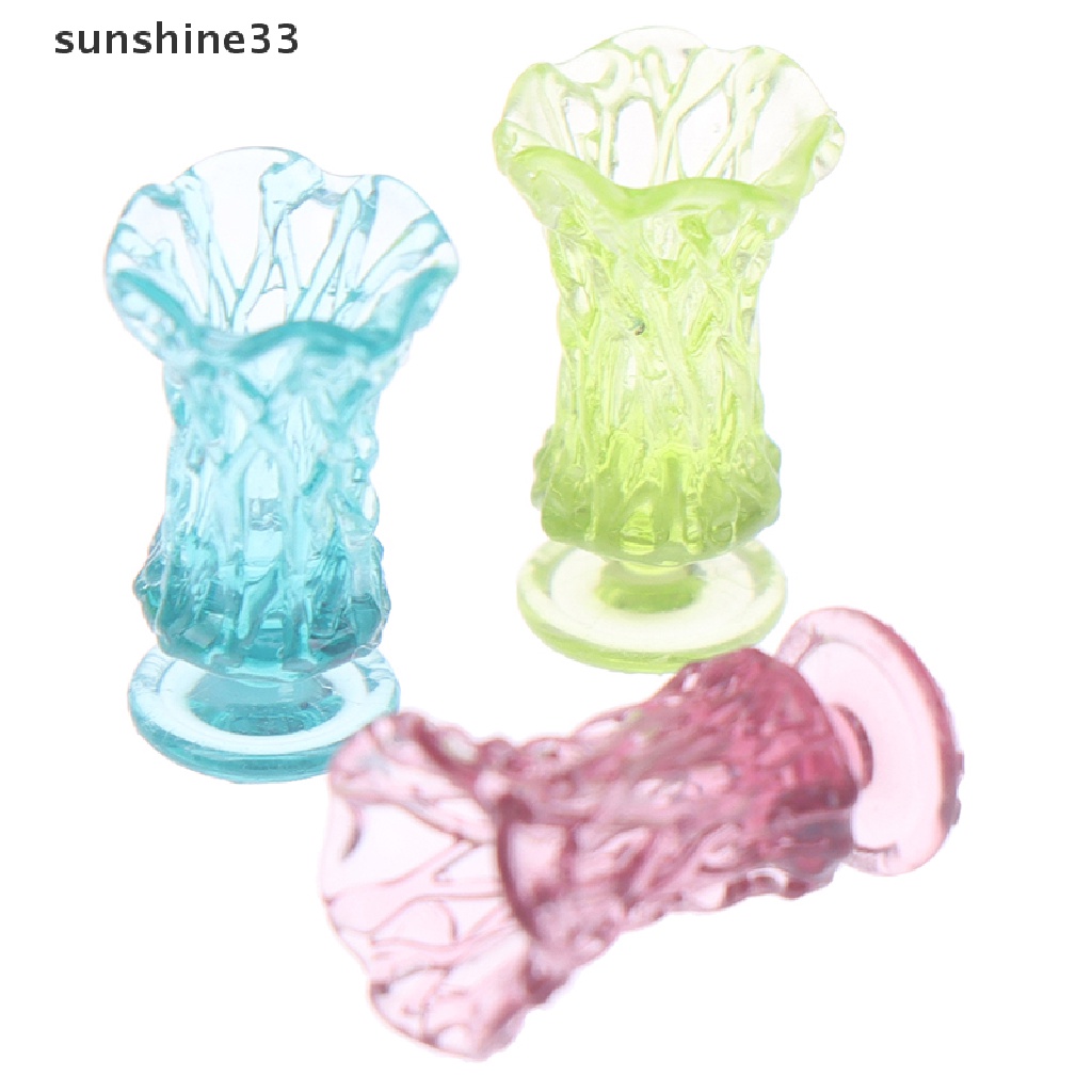 Lọ Hoa Mini Tỉ Lệ 1: 12 Dùng Trang Trí Phòng Khách / Nhà Búp Bê