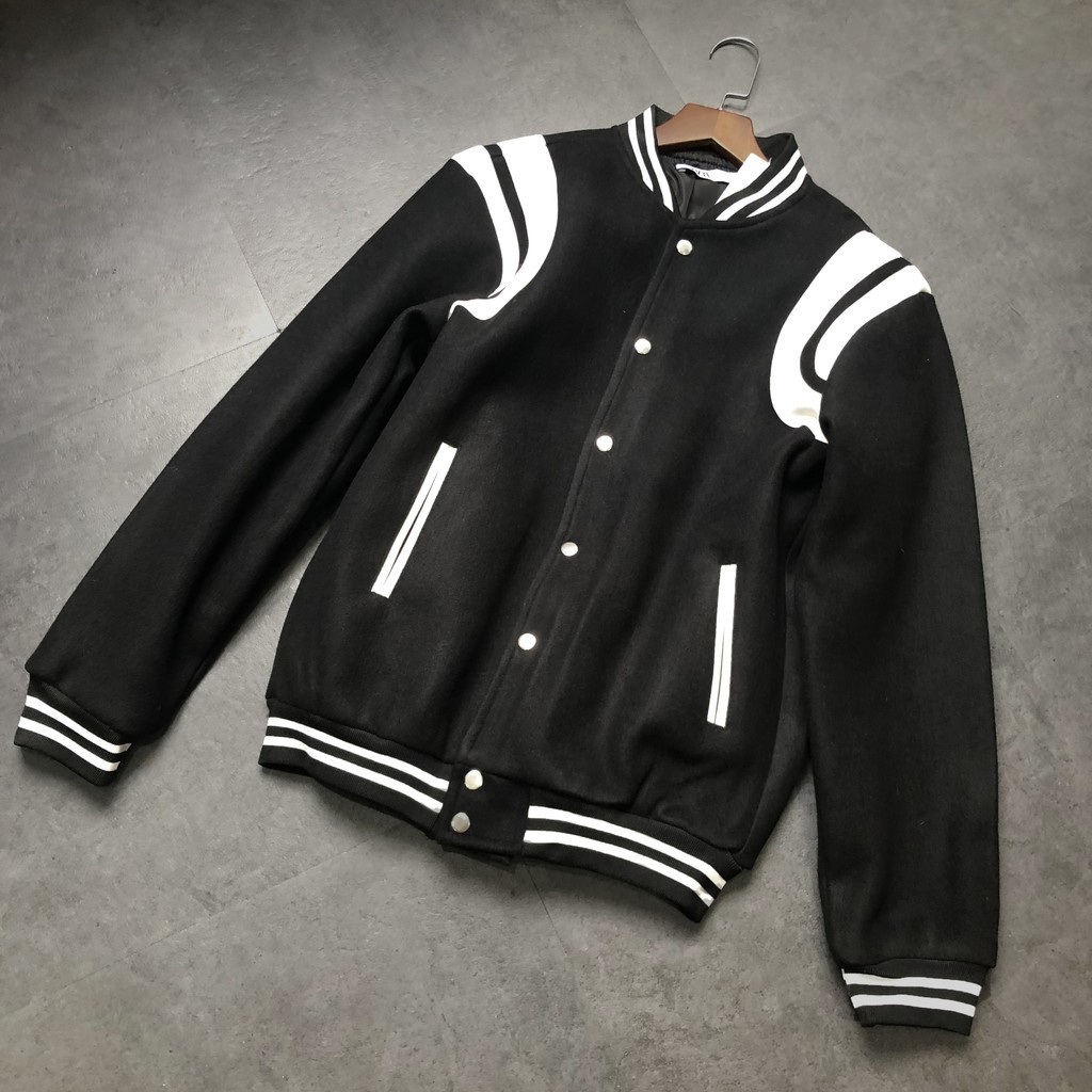 ✟Áo khoác bomber teddy bóng chày, _Dricco