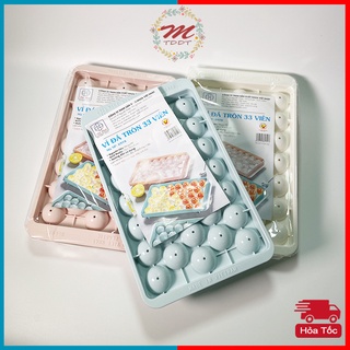 Khay Làm Đá Viên Tròn, Làm Rau Câu, Thạch, Khay Đá Viên, Khuôn Đá Bi - MTDDT