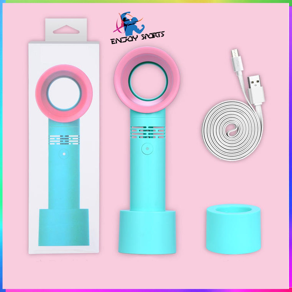 Quạt Mini Cầm Tay Không Cánh Sạc Usb Tiện Dụng