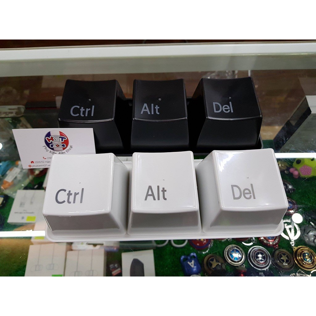 Bộ 3 ly nhựa hình phím CTRL - ALT - DEL