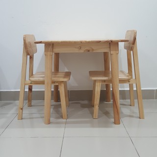 BÀN GỖ VUÔNG GHẾ 60x60