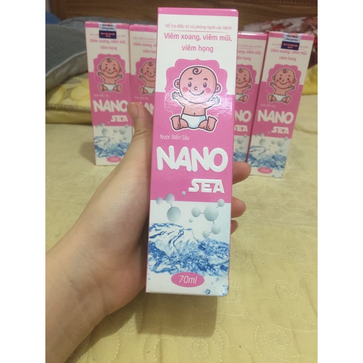 [Chính Hãng]  Combo bộ vệ sinh mũi cho bé (dụng cụ hút mũi + Nước biển sâu Nano bạc) ....