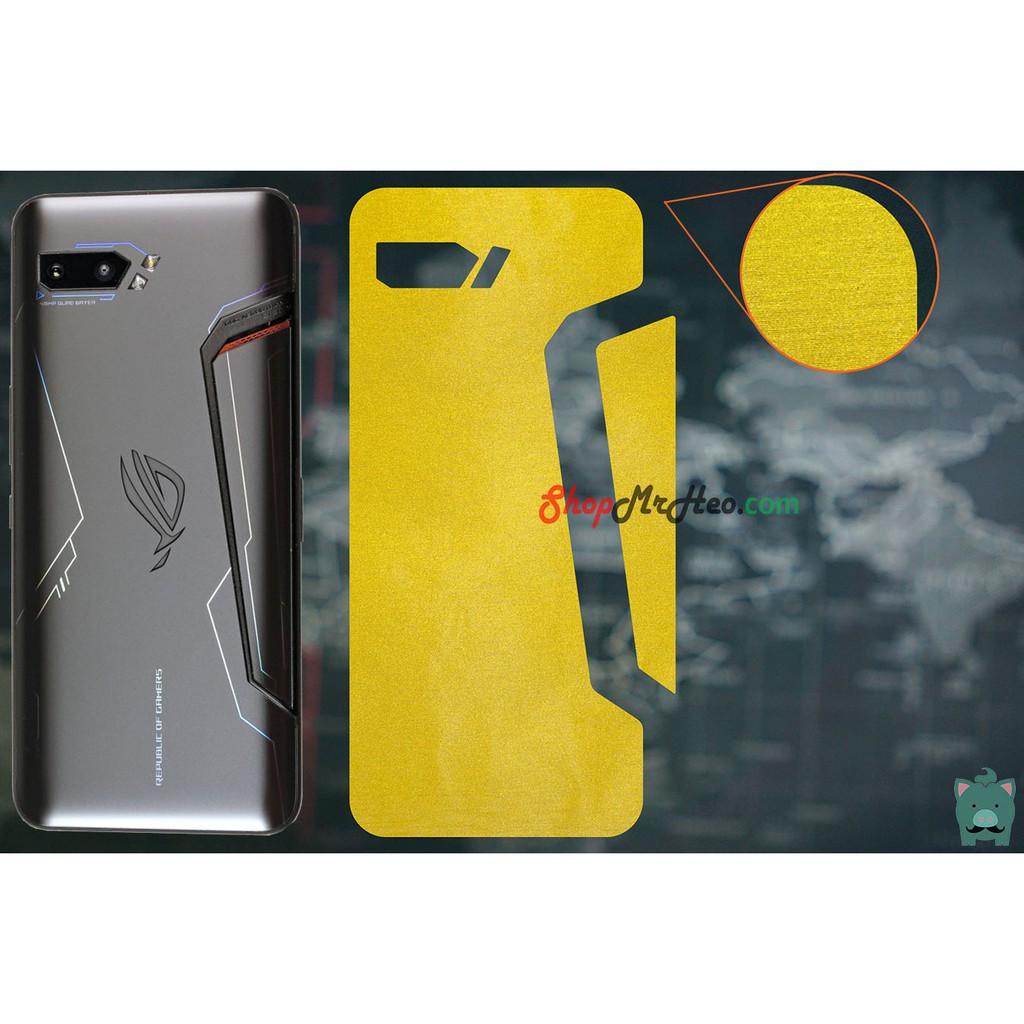 Skin Dán Mặt Sau Lưng Vân Nhôm ASUS ROG Phone 2 - Nhiều màu