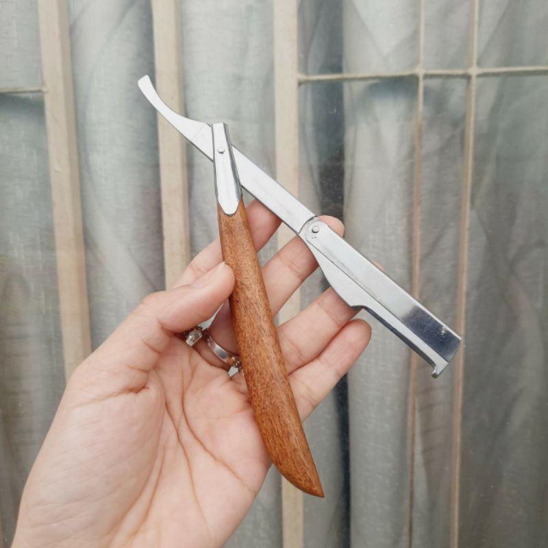 Dao cạo râu cán gỗ chuyên nghiệp cho salon, barbershop