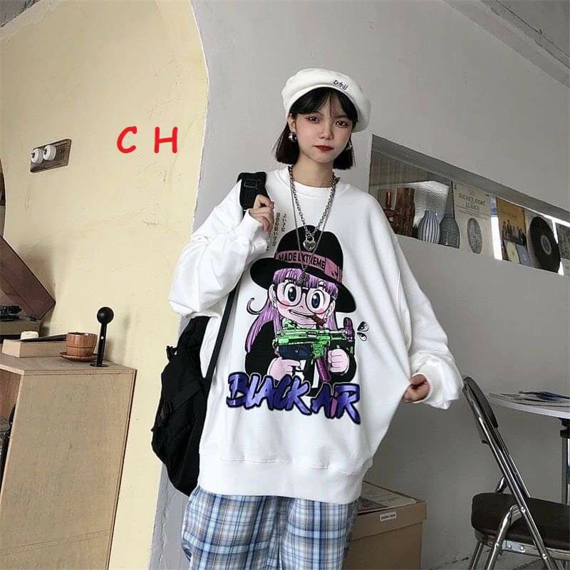 Áo Nỉ Basic Cậu Bé [FREESHIP] Sweater dài tay nỉ cotton form rộng; thời trang trend nam nữ unisex cá tính Ulzzang