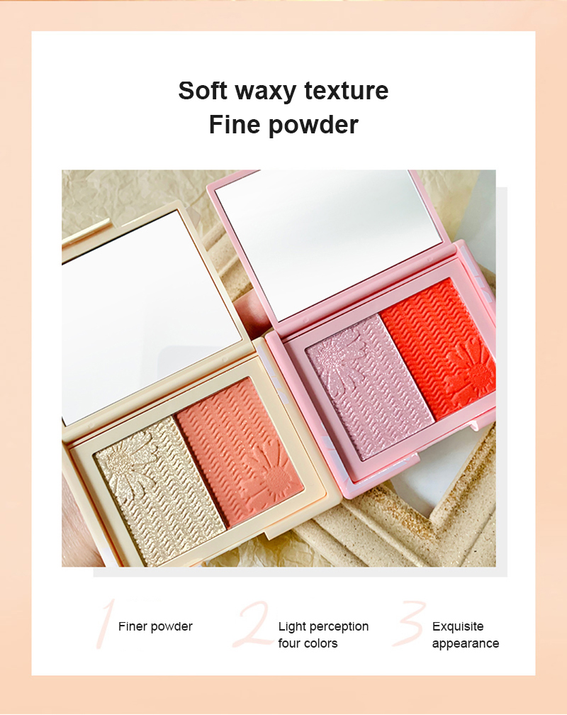 Bảng phấn má hồng hai tông màu sắc lâu trôi dễ lên màu
 | BigBuy360 - bigbuy360.vn