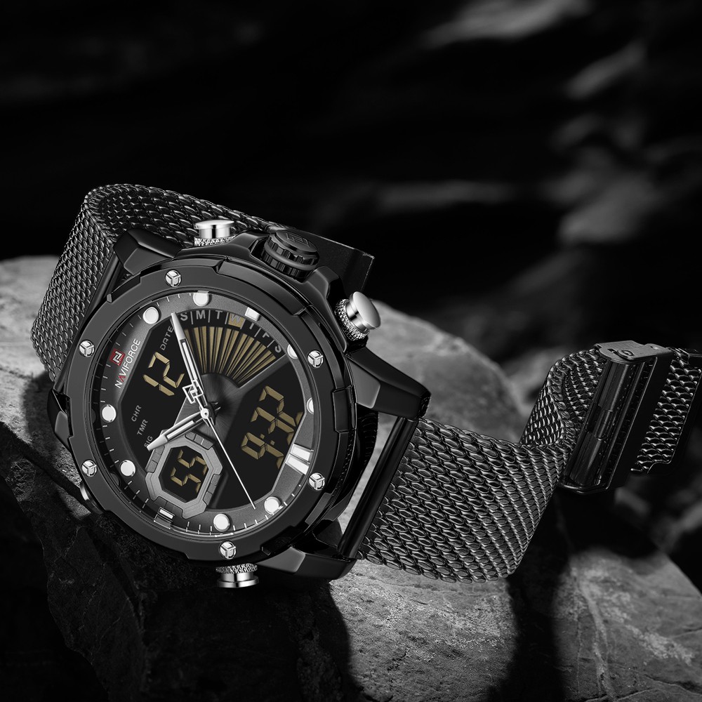 Đồng Hồ Thể Thao Naviforce 100% Chính Hãng Bằng Thép Không Gỉ Chống Thấm Nước Phát Quang Kèm Hộp Đựng