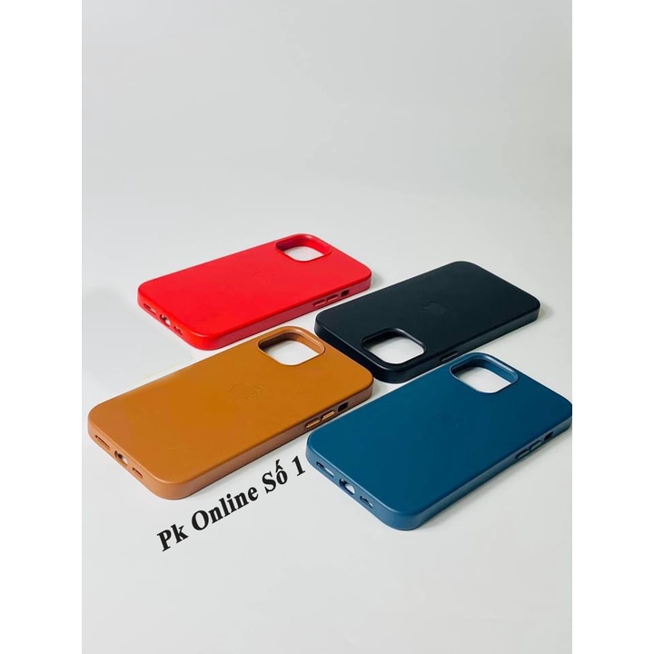 ẢNH TỰ CHỤP Ốp lưng da Leather case IPhone 12-IPhone 12 Pro-IPhone 12 Pro Max hỗ trợ sạc không dây MagSafe