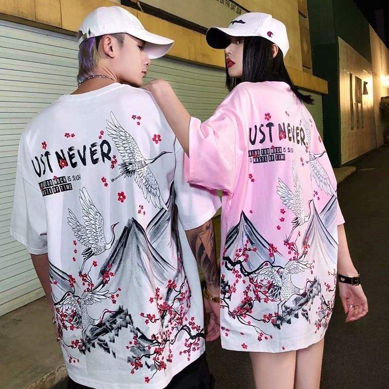 Áo Phông Nam Ngắn Tay Form Dài Rộng Thời Trang Hàn