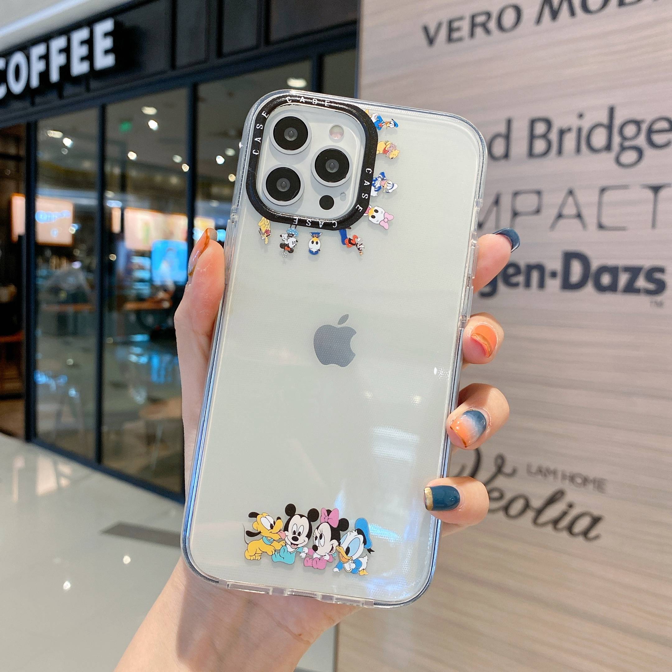 Ốp Lưng case iphone 11 pro max case cover iphonoe 6 plus iphone 12 pro max case iphone 7 plus cover iphone 8 plus iphone xr iphone xs max iphone cover 6s iphone se2020 Mềm Trong Suốt + Kính Cường Lực Cho