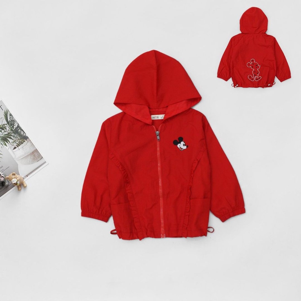 2101.ÁO KHOÁC GIÓ BÉ GÁI MICKEY
