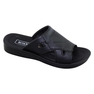 [SIÊU SALE] DÉP DA QUAI NGANG NAM BITA'S DUM.112 (ĐEN + NÂU) - BITAS