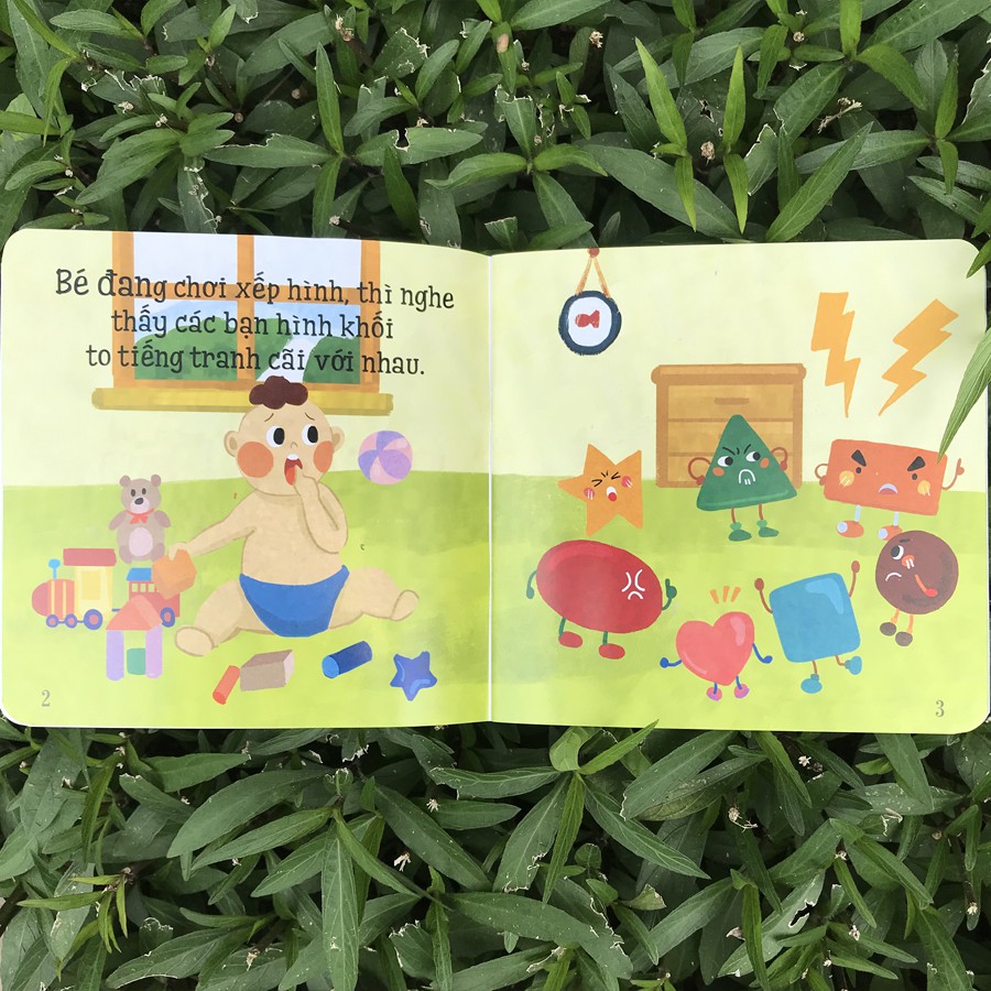 Sách - Ehon Nhận Biết - Chơi Cùng Các Hình Khối - Cuộc Đua Tài Ai Đẹp Và Giỏi Nhất (1-6 tuổi)